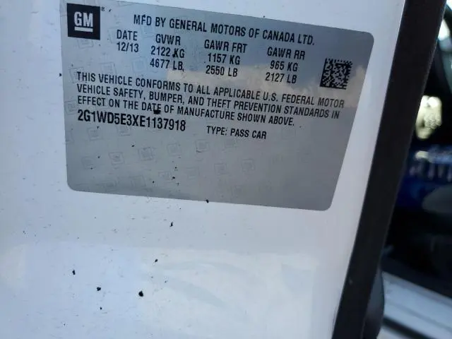 2014 CHEVROLET IMPALA LIMITED POLICE  