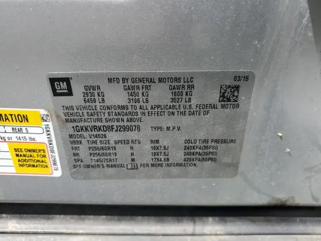 2015 GMC ACADIA SLT-1  