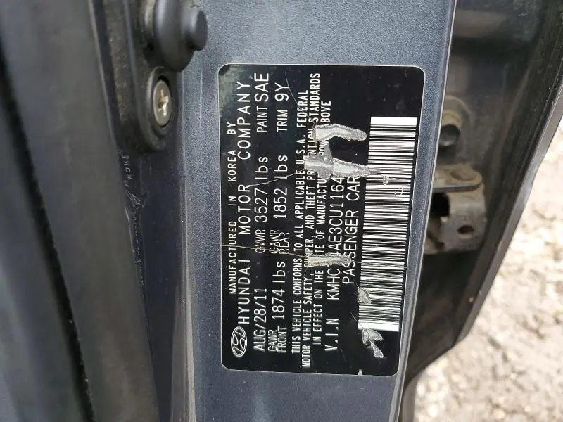 2012 HYUNDAI ACCENT GLS  