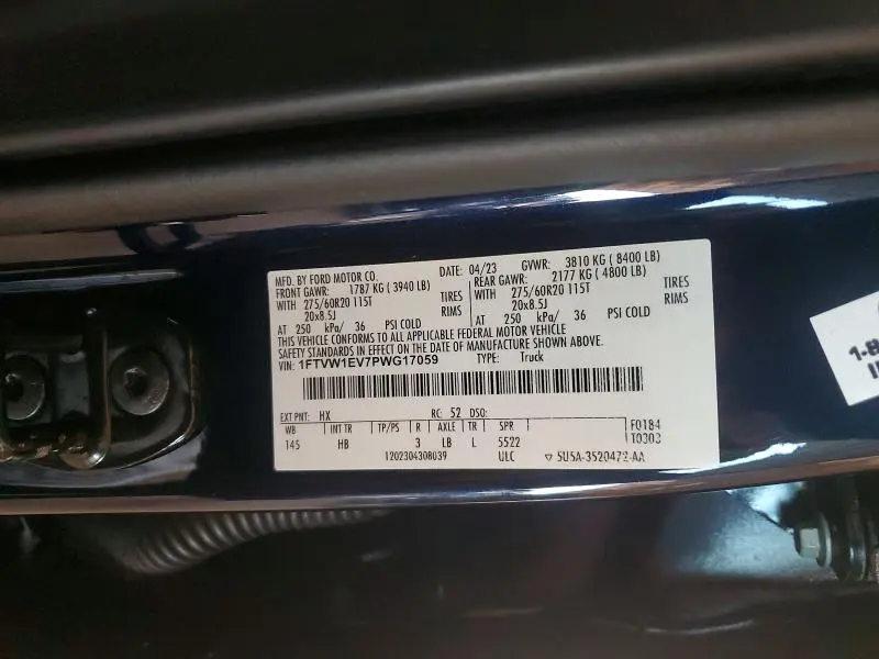 2023 FORD F150 LIGHTNING PRO  