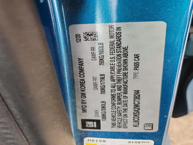 2021 CHEVROLET SPARK 1LT  