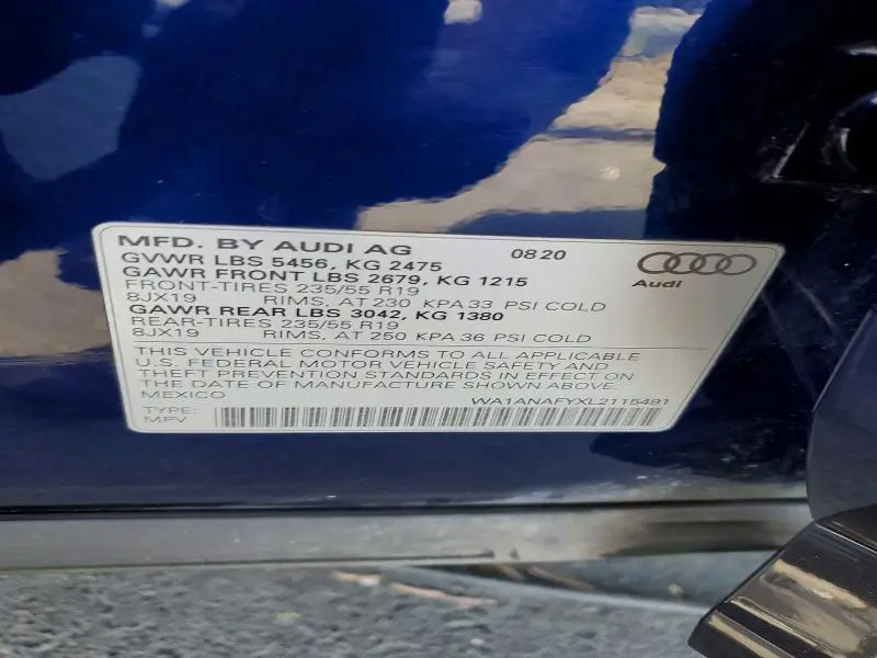 2020 AUDI Q5 PREMIUM  