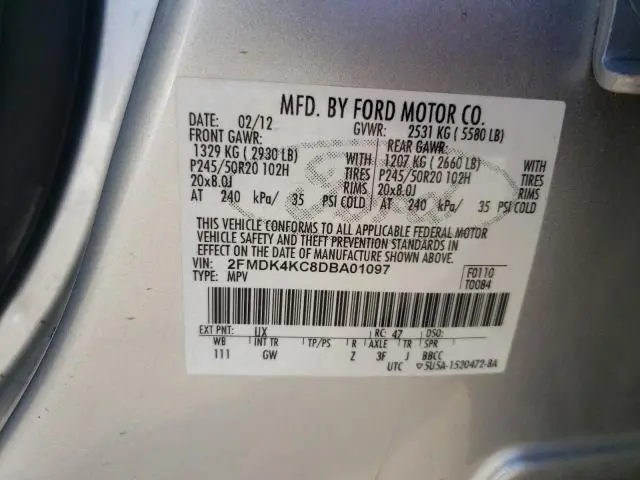 2013 FORD EDGE LIMITED  