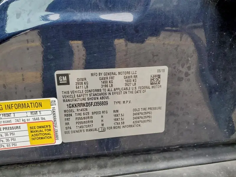 2015 GMC ACADIA SLT-1  