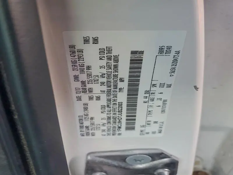 2018 FORD ESCAPE SEL  