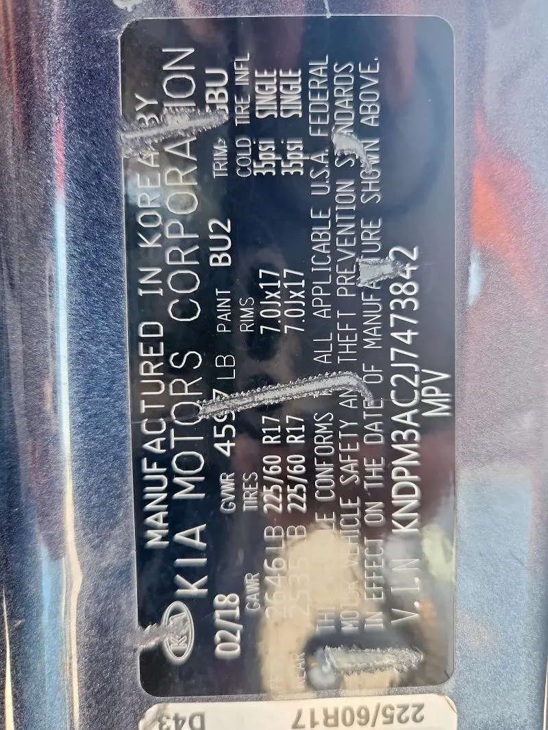 2018 KIA SPORTAGE LX  