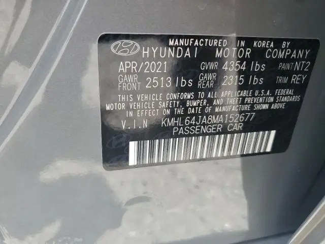 2021 HYUNDAI SONATA SEL  