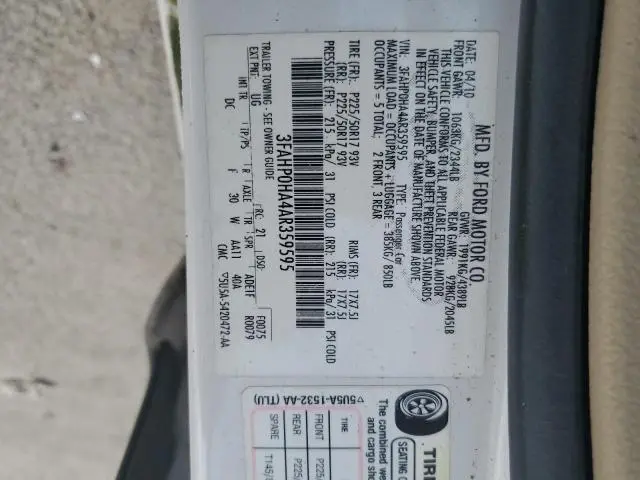 2010 FORD FUSION SE  