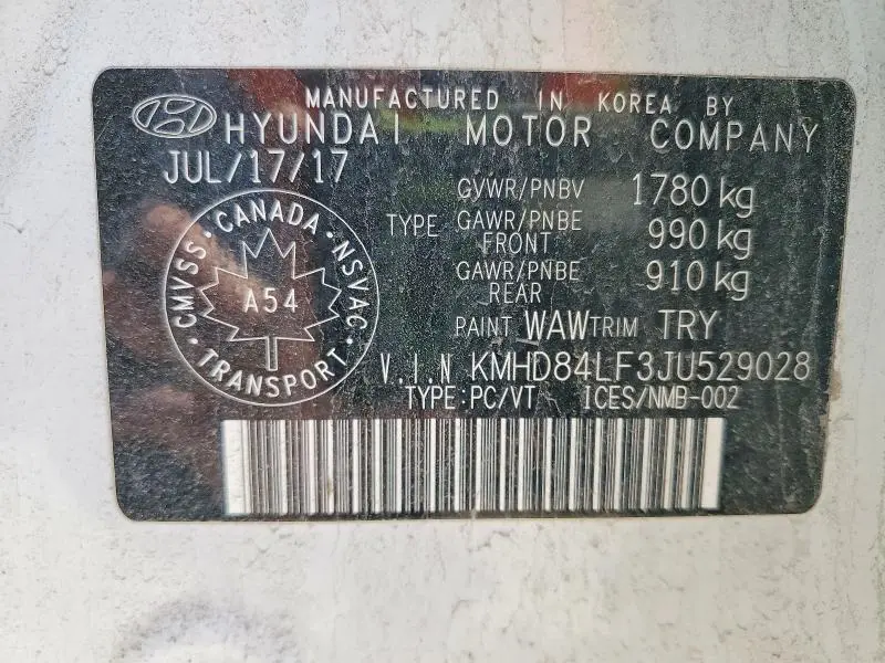 2018 HYUNDAI ELANTRA SEL  