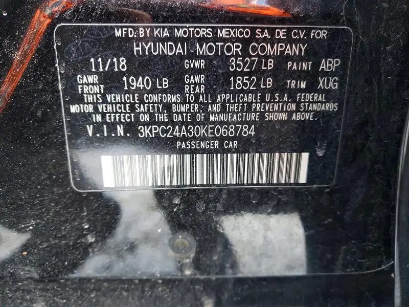 2019 HYUNDAI ACCENT SEL  