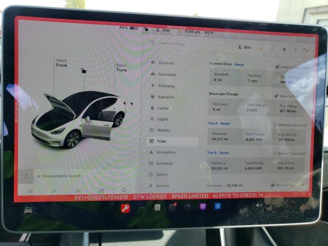 2020 TESLA MODEL Y 