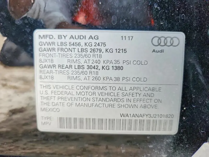 2018 AUDI Q5 PREMIUM  