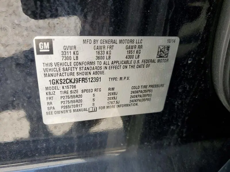 2015 GMC YUKON DENALI  