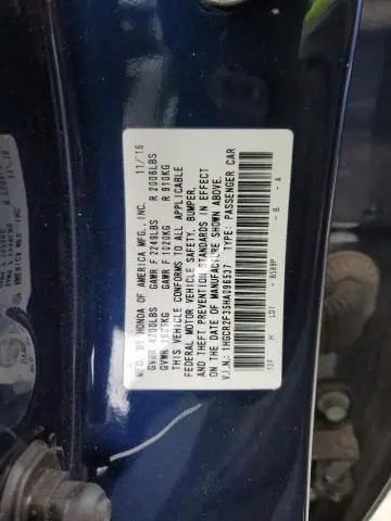 2017 HONDA ACCORD LX