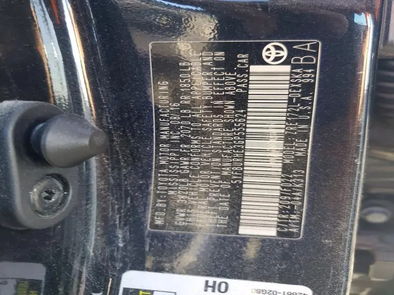 2016 TOYOTA COROLLA S PLUS  