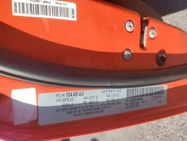 2016 DODGE CHALLENGER SRT HELLCAT  