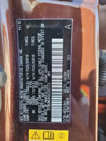 2016 LEXUS RX 350 BASE  