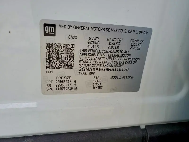 2024 CHEVROLET EQUINOX LT  