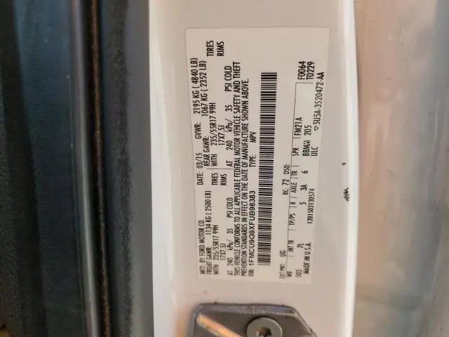 2015 FORD ESCAPE SE  