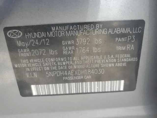 2013 HYUNDAI ELANTRA GLS  