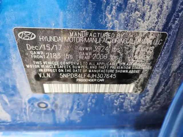 2018 HYUNDAI ELANTRA SEL  