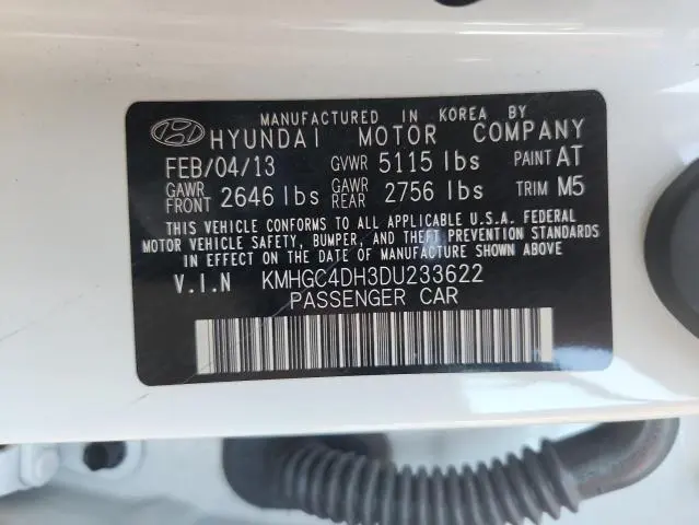 2013 HYUNDAI GENESIS 5.0L  