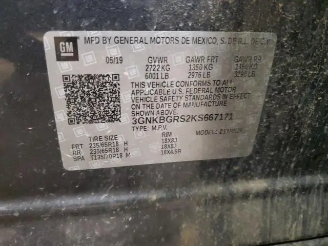 2019 CHEVROLET BLAZER 2LT  