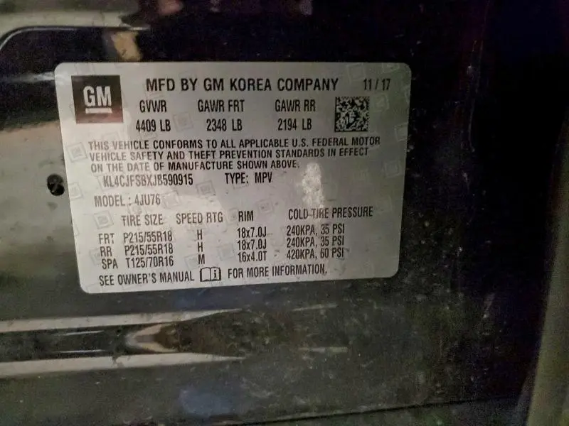 2018 BUICK ENCORE PREFERRED II  