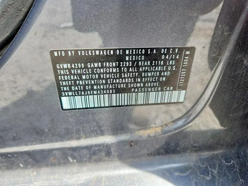 2014 VOLKSWAGEN JETTA TDI  