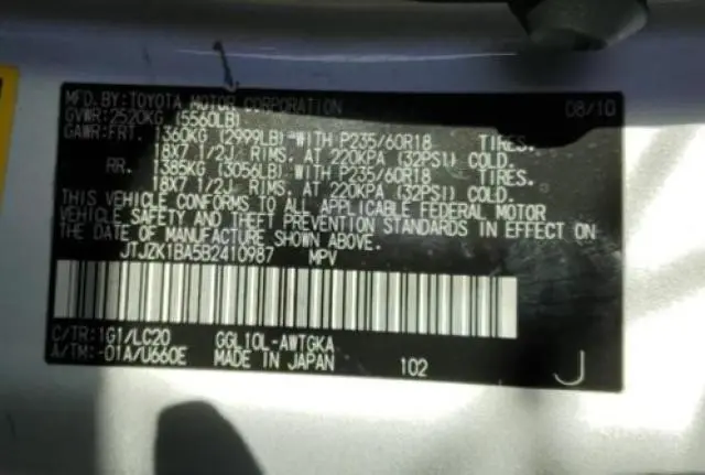 2011 LEXUS RX 350  