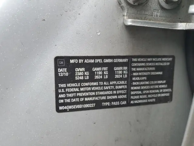 2011 BUICK REGAL CXL  