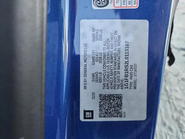 2020 CHEVROLET CAMARO LS  