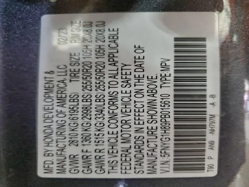 2023 HONDA PILOT ELITE  