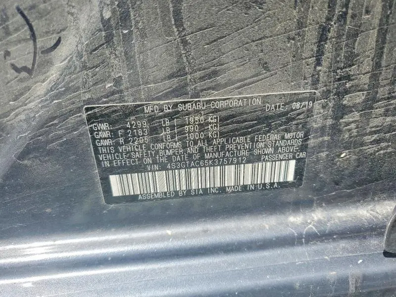 2019 SUBARU IMPREZA PREMIUM  