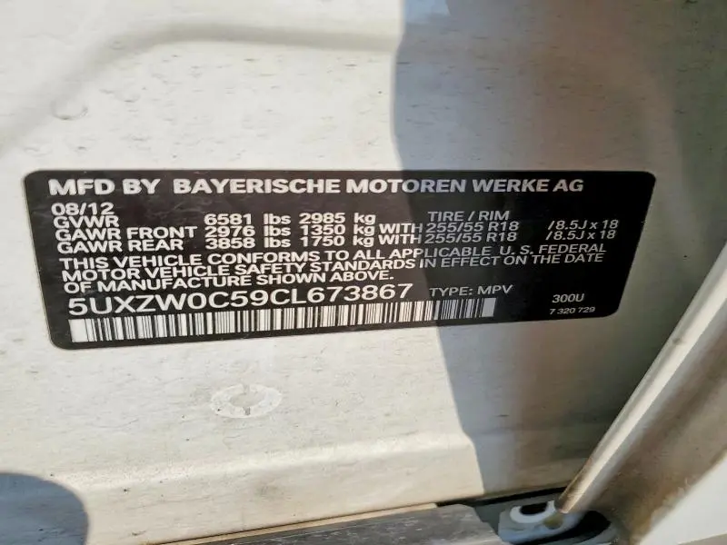 2012 BMW X5 XDRIVE35D  