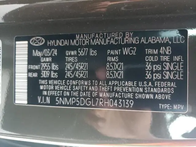 2024 HYUNDAI SANTA FE CALLIGRAPHY  