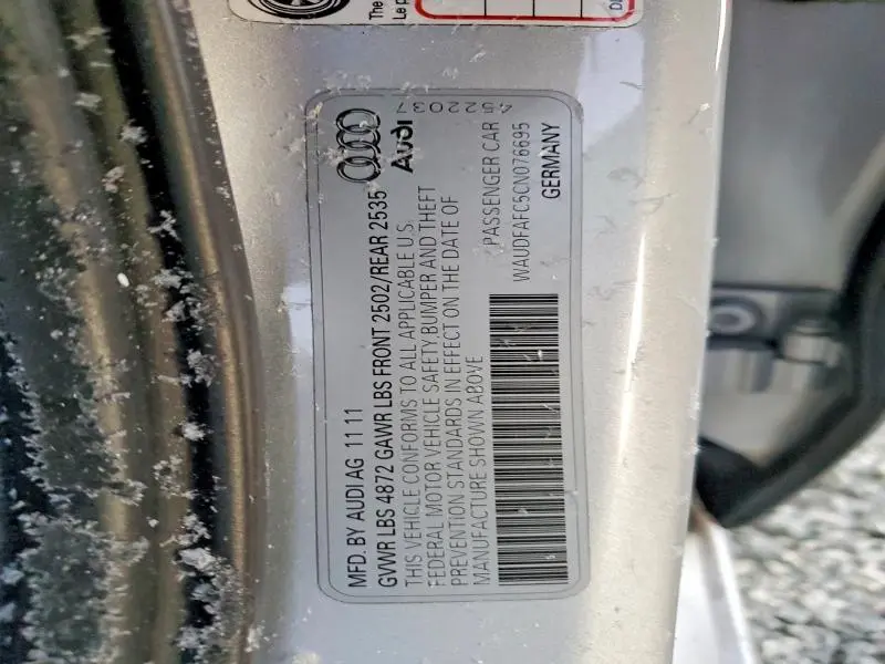 2012 AUDI A6 PREMIUM PLUS  