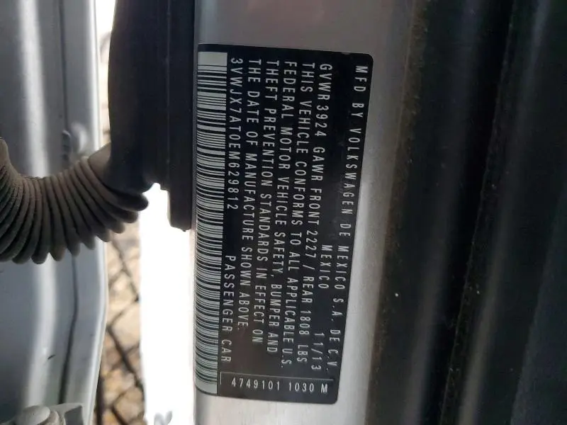 2014 VOLKSWAGEN BEETLE   