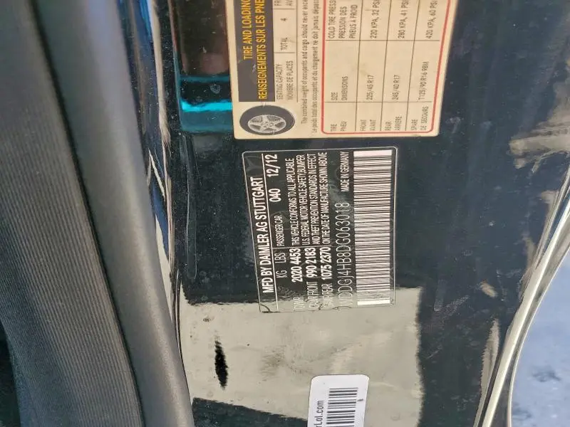 2013 MERCEDES-BENZ C 250  