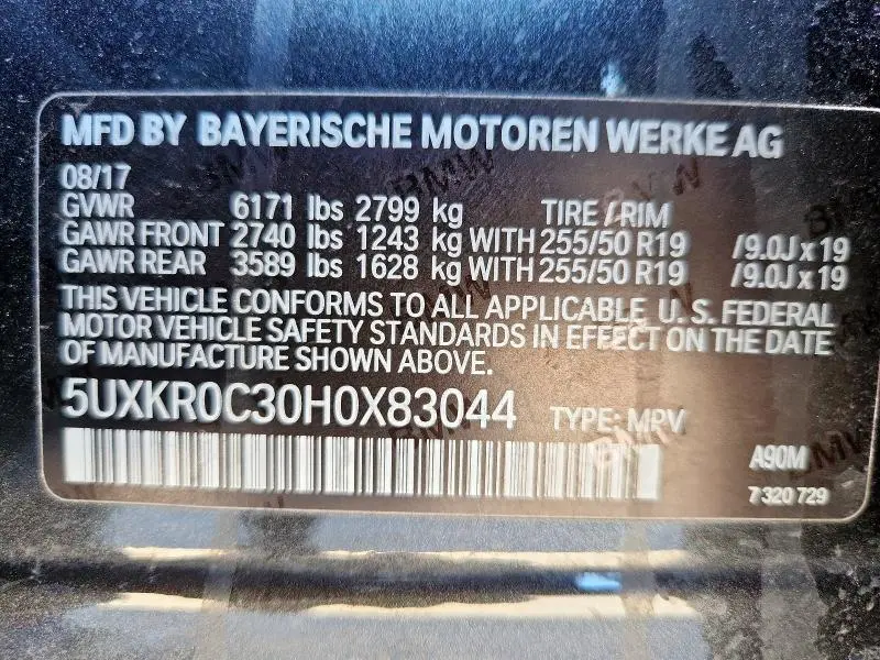 2017 BMW X5 XDRIVE35I  