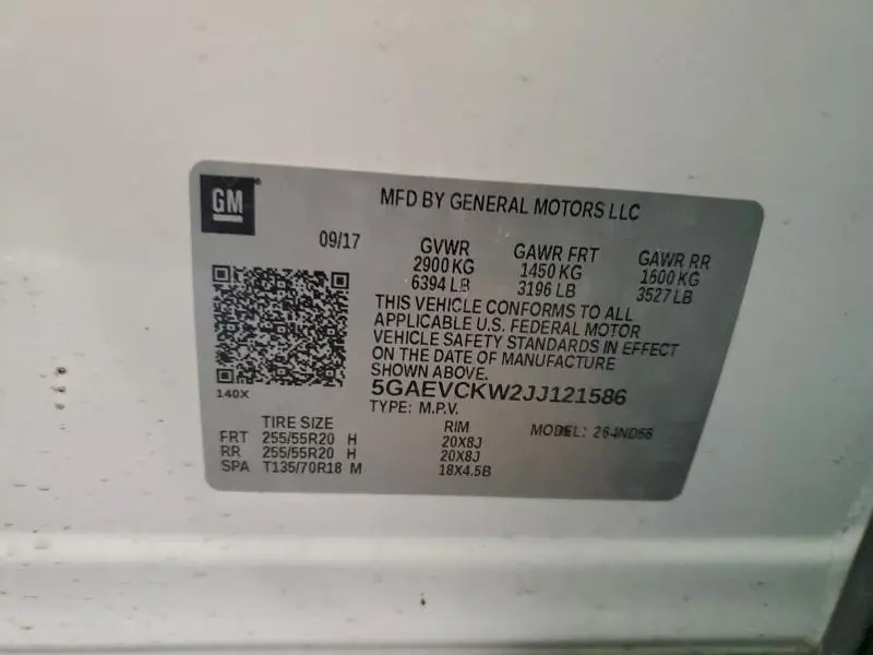 2018 BUICK ENCLAVE AVENIR  