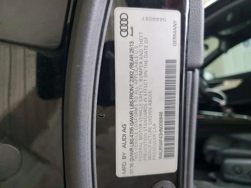 2017 AUDI A4 PREMIUM PLUS  