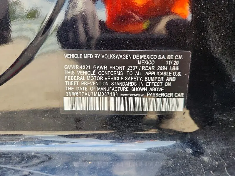 2021 VOLKSWAGEN GTI S  