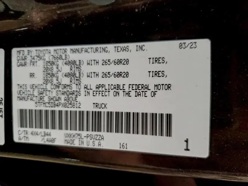 2023 TOYOTA TUNDRA CREWMAX PLATINUM  