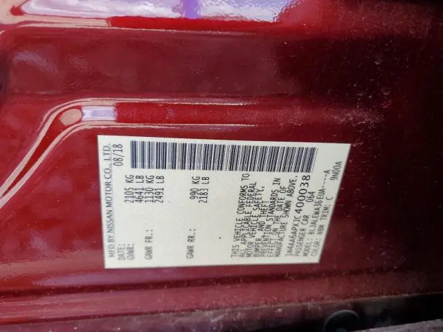 2018 NISSAN MAXIMA 3.5S  