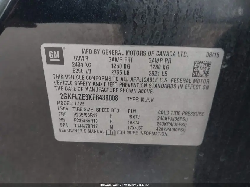 2015 GMC TERRAIN DENALI