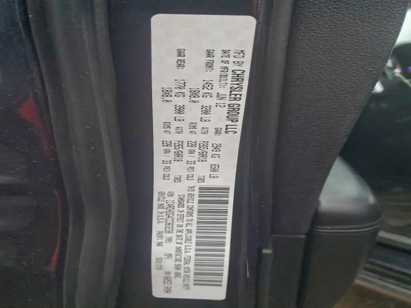 2012 DODGE DURANGO CREW  