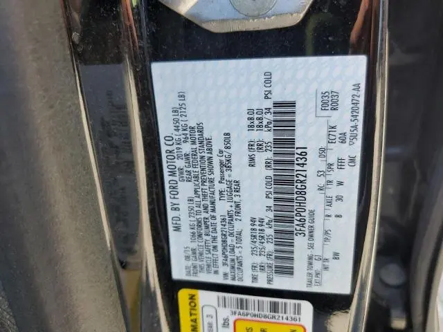 2016 FORD FUSION SE  