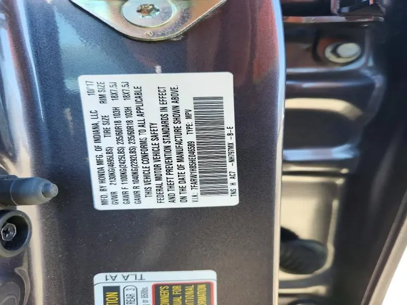 2017 HONDA CR-V EXL  
