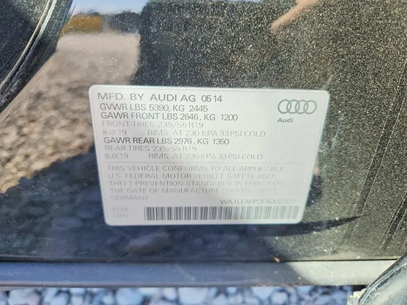 2015 AUDI Q5 PREMIUM PLUS  